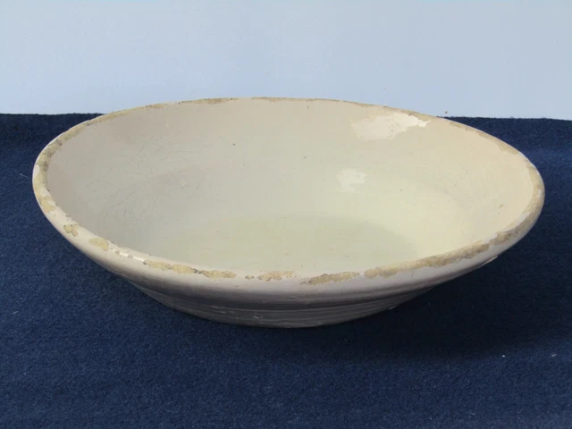 Piatto da portata centrotavola ceramica Grottaglie smaltato a piombo inizio 900