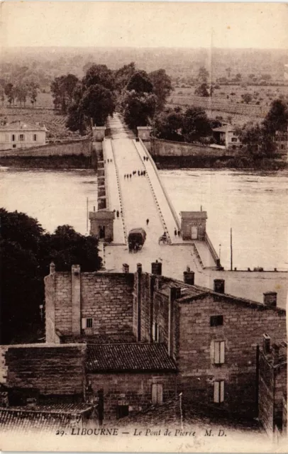 CPA LIBOURNE - Le Pont de Pierre (655341)