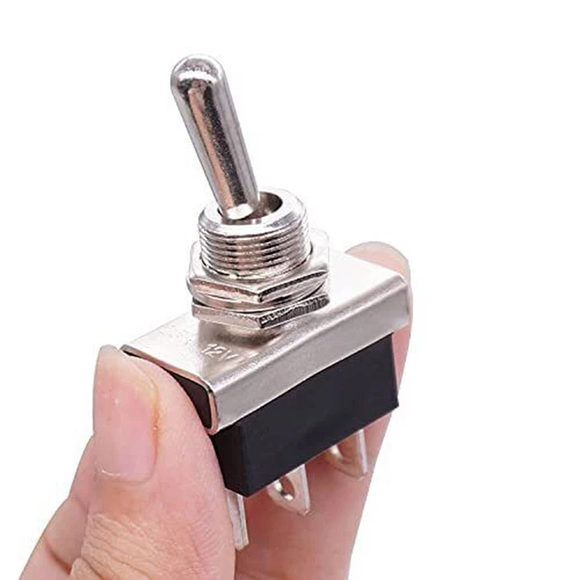 Interrupteur à Bascule Robuste 12V 25A SPDT - Lot De 2 Pièces - Qualité Japonaise