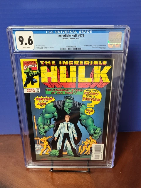 Incredible Hulk #474  Final Issue Vol 1  CGC 9.6