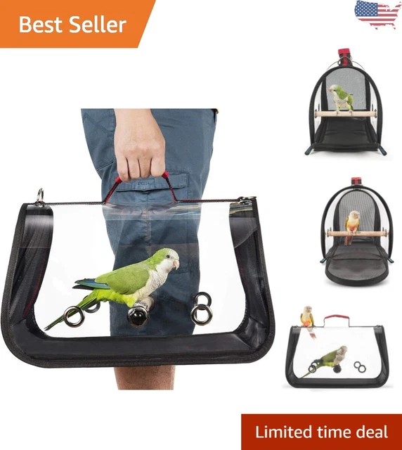 Lightweight Bird Carrier - Panoramic Sunroof, Ventilation Slots - Medium 16 x 11