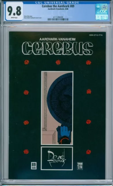 CEREBUS THE AARDVARK 89 CGC 9.8 WP 1of7 AARDVARK-VANAHEIM Dave Sim 1986