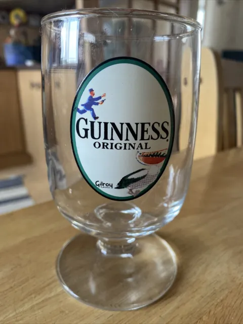 Vintage Guinness Gilroy Classic Special Edition Glass 1/2 Pint Goblet, Toucan