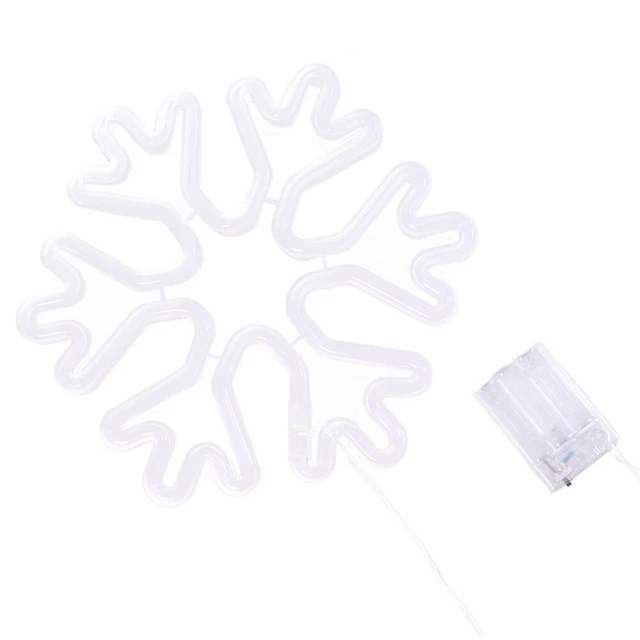 Snowflake Neon Lamp Christmas Night Light Kid for Kids Household