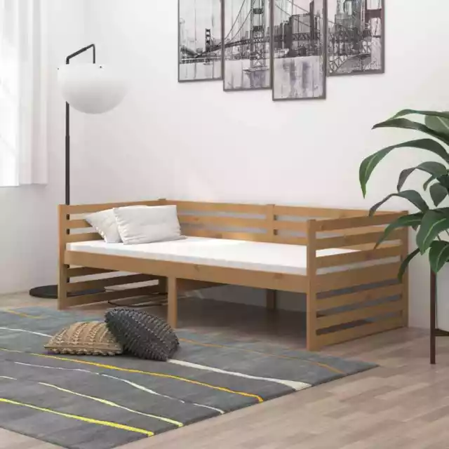 Massivholz Kiefer Tagesbett Matratze 90x200cm Bett Sofa mehrere Auswahl vidaXL 2