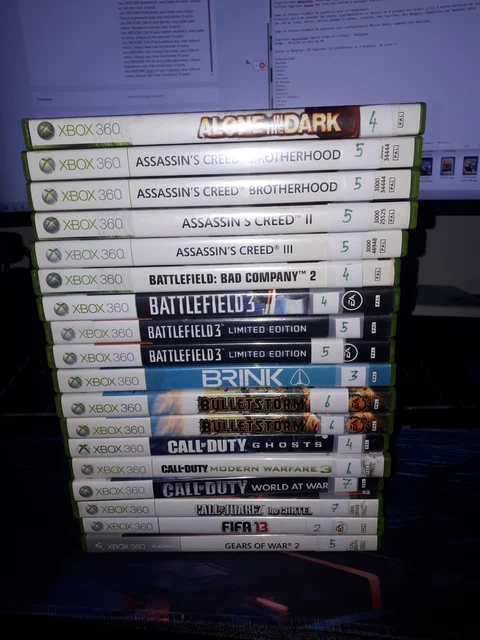 Lot De 4 Jeux Assassin's Creed Pour Xbox 360 - État Bon, Jeux Complets Avec Boîtiers