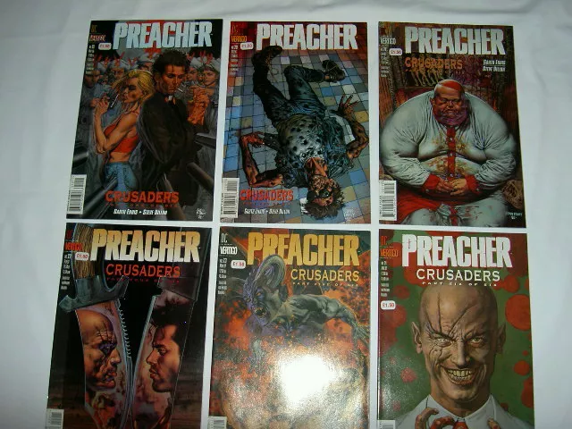 PREACHER #s 19,20,21,22,23,24 : CRUSADERS, complete 6 issue 1996 STORY by ENNIS