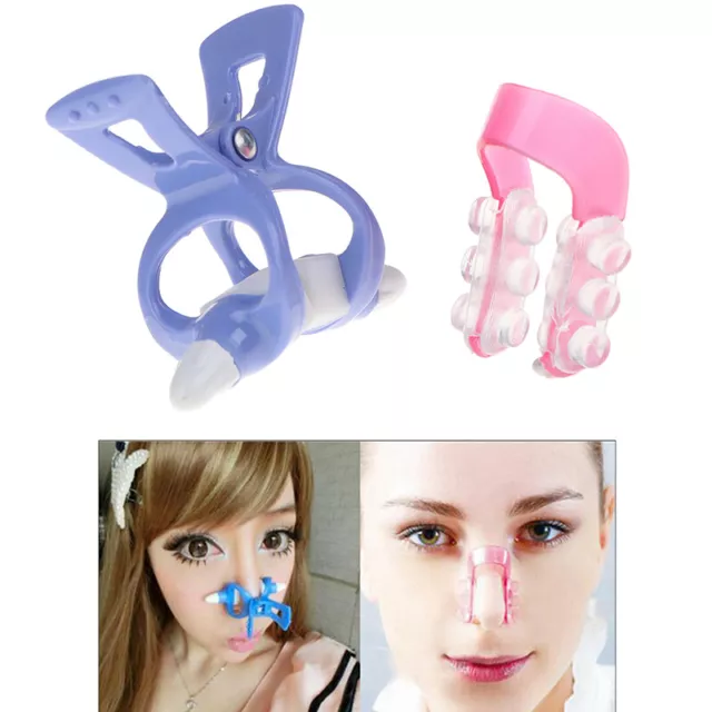 2Pcs Beauty Nose Up Shaping Shaper Lifting + Bridge Straightening Clip CliDSUK