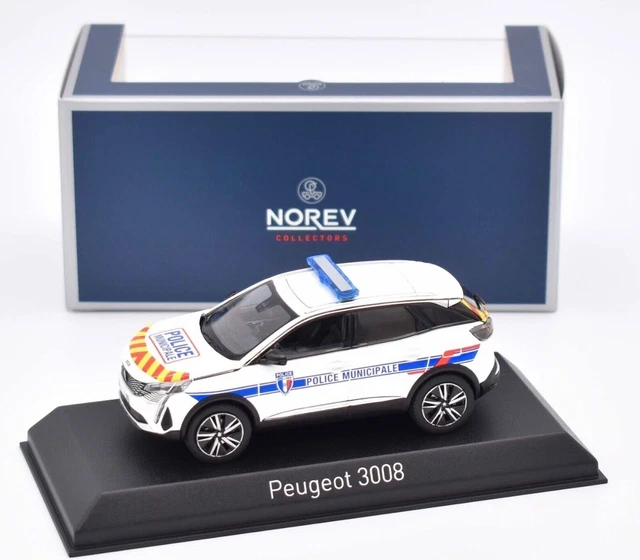 Peugeot 3008 Police Municipale 2023 – NOREV 1/43 (neuf, Réf 473949)