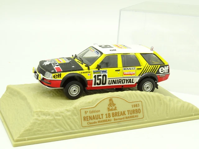 Norev Presse Rallye Paris Dakar 1/43 - Renault 18 Break Turbo 1983