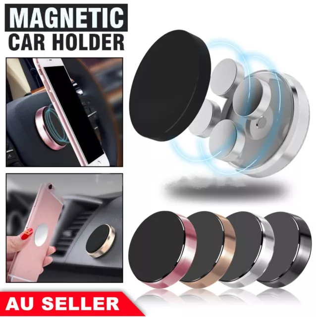 Universal Magnetic Car Phone Holder Mobile Dashboard Hands-Free Stand GPS Mount