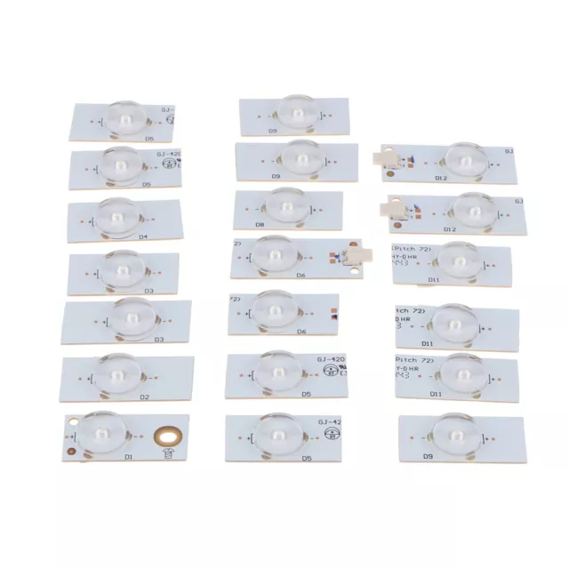 20pc 6V SMD Lamp Beads with Optical Lens Fliter for 32-65 inch LED TV Repair