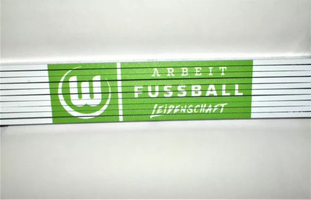 VFL Wolfsburg  Zollstock Arbeit Fußball Leidenschaft  2m Holz  Neu,Lizenz