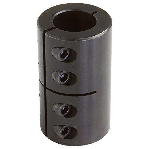 Climax Part ISCC-025-025 Mild Steel, Black Oxide Plating Clamping Coupling, 1/4