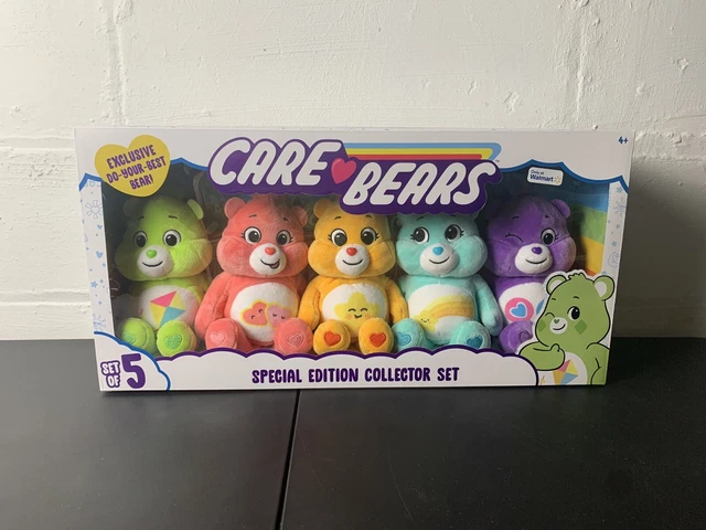 Care Bears Bean Plush Collector Set Wal-Mart Exclusive Do-Your-Best Bear NEW