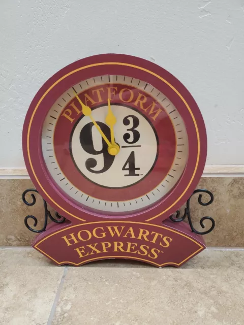 Silver Buffalo Harry Potter Platform 9 3/4 Station Wall Clock 9.44 x 8.22 Inches