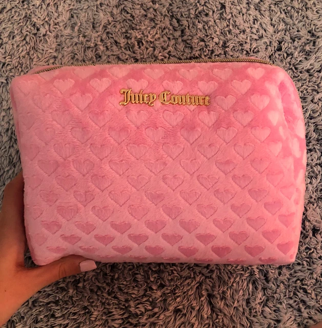 Juicy Couture Pink Travel Cosmetic Bag Includes 1 Toiletry Bottle💕🌸