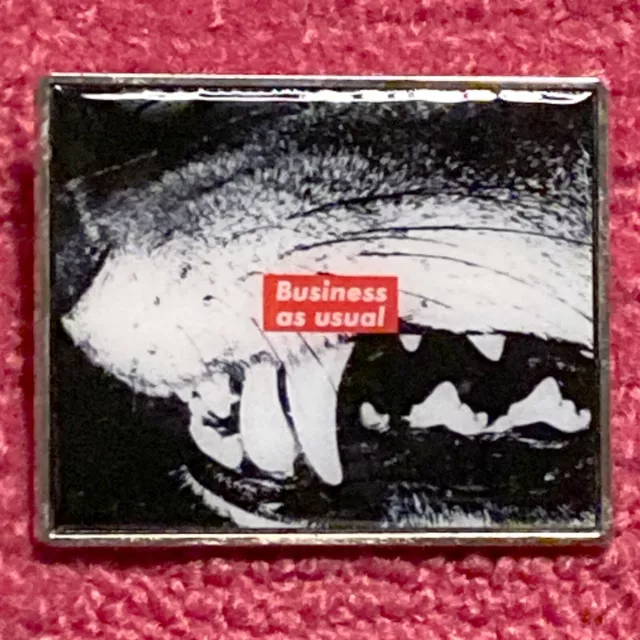 Barbara Kruger Limited Edition Art Pin Business As Usual Printed Matter