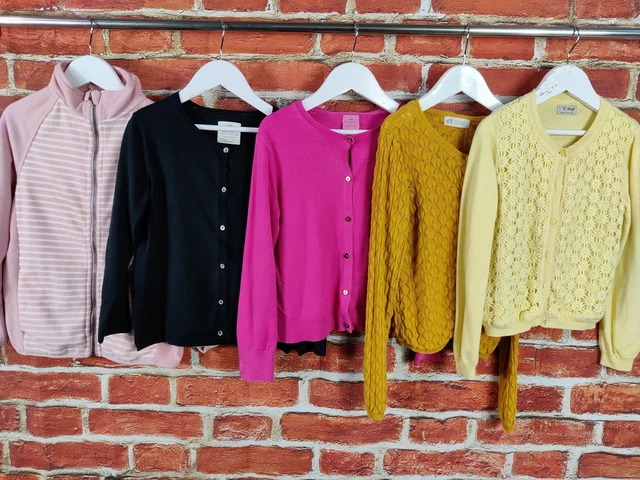 GIRLS BUNDLE AGE 7-8 YEARS NEXT ZARA etc JUMPER CARDIGAN KNIT FLEECE KIDS 128CM