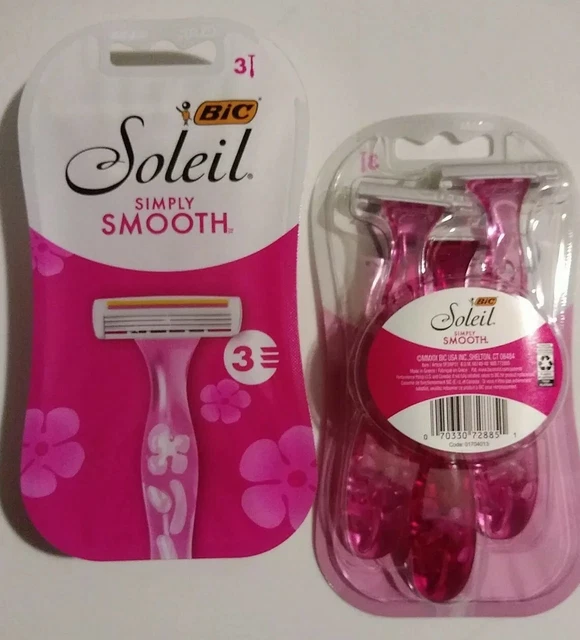 Depilación corporal BIC rosa sol simple suave para mujeres reutilizable 6 asas