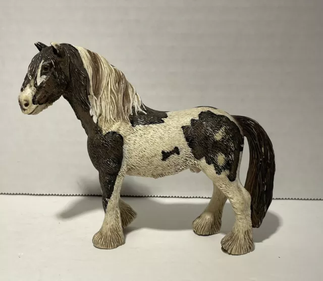 SCHLEICH 2007 Tinker Stallion Draft Cob Horse Figure Toy Retired 13625
