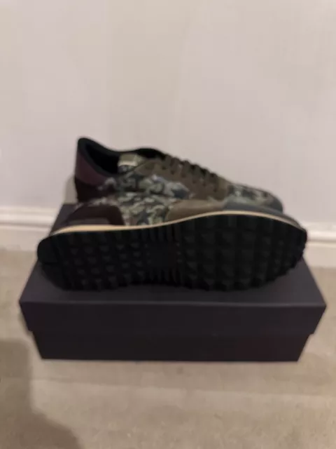 Valentino Rockrunner Green & Burgundy Star Camo - UK 10 - EU 44 Brand New