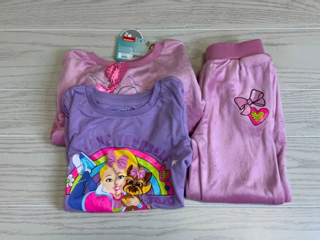 Jojo Siwa 3-Piece Outfit, Little Girl's Size 4, Pink/Purple NEW MSRP $21.99