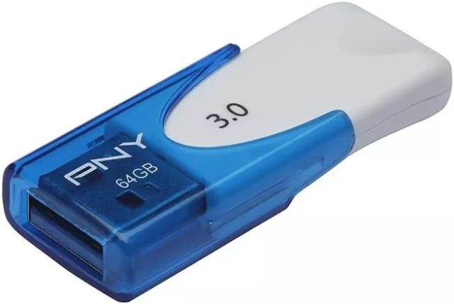 PNY Clé USB 3.0 64 Go  HIGH SPEED Attaché 4 BLEUE Strictement NEUVE sous blister 3