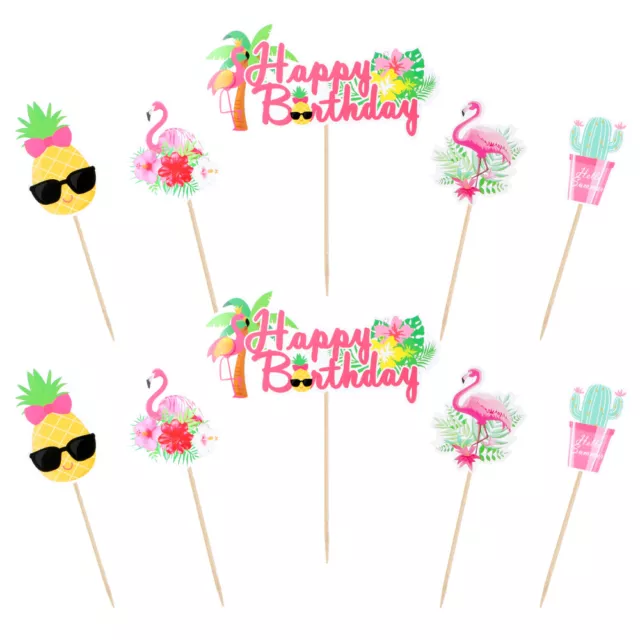1 Set luau cupcake decorations of Hawaiian Decor for Birthday Pool Party
