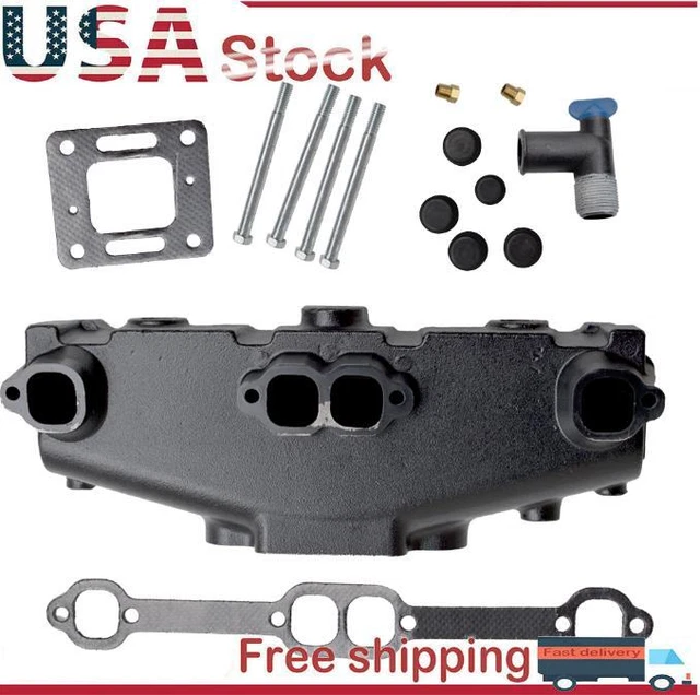 FASWORX Exhaust Manifold & Riser Set For MerCruiser 5.0L 5.7L V8 1983-2001