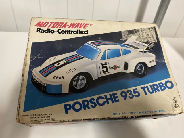 Taiyo Motora Wave Porsche 935 Turbo Radio Controlled Car Retro Boxed Untested