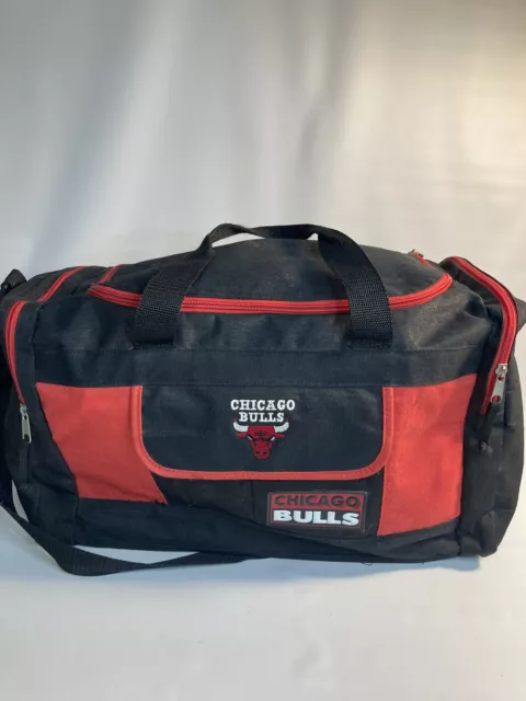 Chicago Bulls Duffle Bag Vintage ANG Sport Black & Red