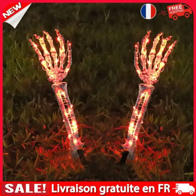 Plastic Skeleton Hand Lights 8 Modes 10m 100 LED Ground Lights for Haunted House