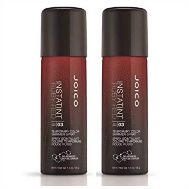 JOICO Instatint Temporary Color Shimmer Spray Ruby Red 1.4 oz (2 Pack)