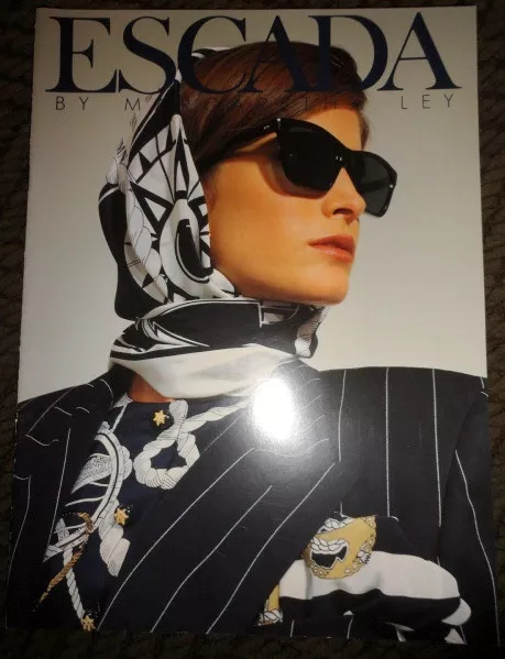 Vintage Escada fashion catalog 1990s Stephanie Seymour Vanessa Duve vogue elle