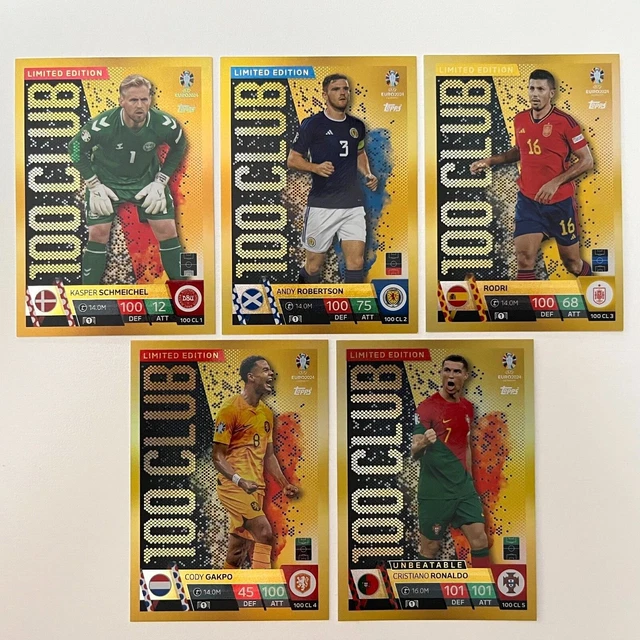 TOPPS Match Attax UEFA EURO 2024 - 100 CLUB Karten aussuchen - 100 CL 1 2 3 4 5