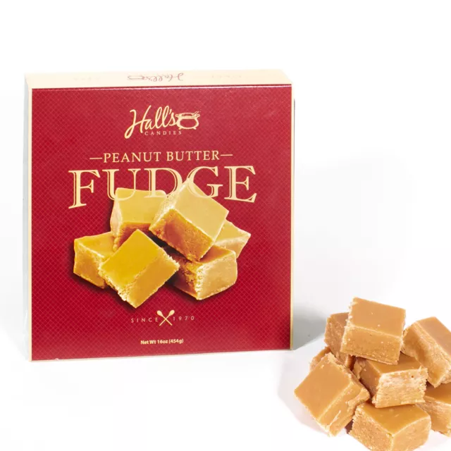 Hall's Peanut Butter Fudge, 1 Pound