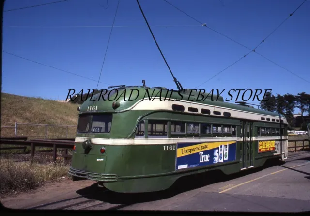 June 78 San Francisco PCC Muni Cable Car Trolley ORIGINAL KODACHROME SLIDE