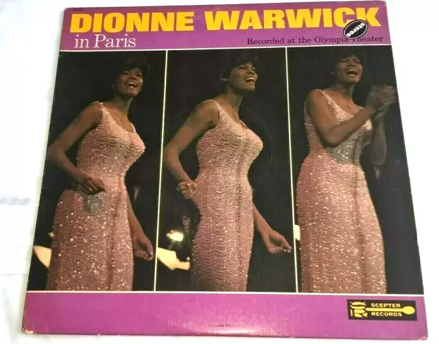 Dionne Warwick In Paris, 1966 Us-Zepter-Etikett, Soul, Vinylärmel & Spine Ex.