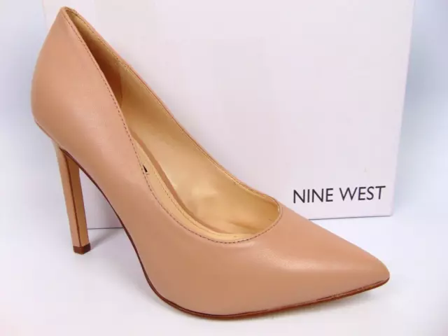 Nine West Women's Tatiana Pointy Toe Pumps Women's Shoes, Size 5.5 M, Natural Le