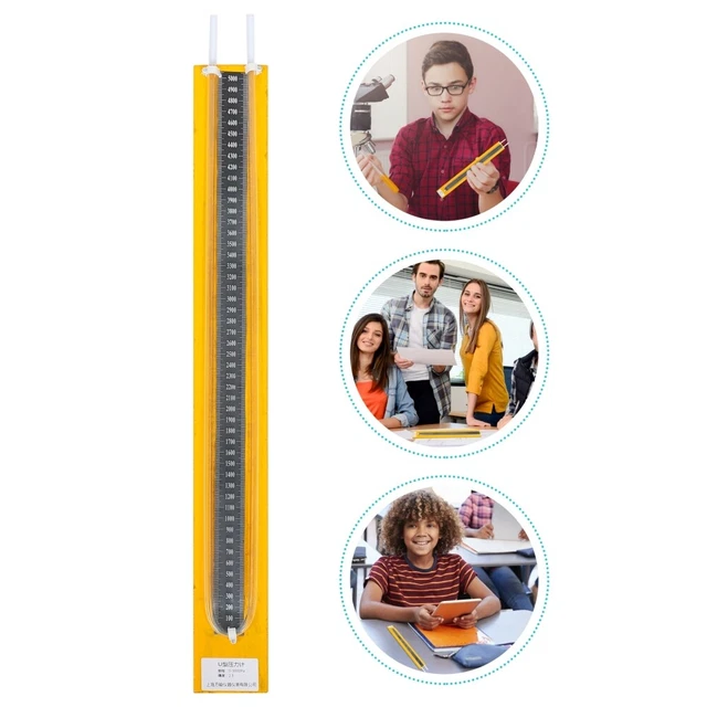 Manomètre Colonne D'Eau En U - Haute Précision 0-3000 Pa - Testeur Pression Différentielle Vide & Positive - Acier Inoxydable Robuste