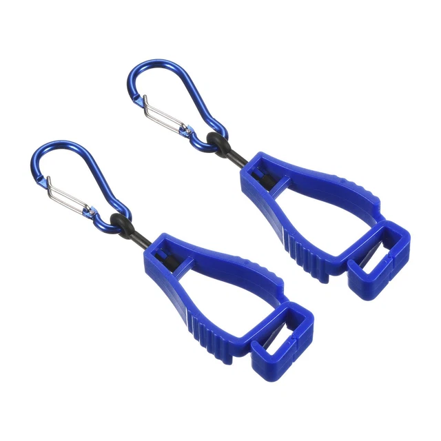 Guanto Protezione,2pz Guanti Afferra Cattura Evita Perdita Gancio Clips,Blu