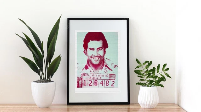 A4 Pablo Escobar Arrest Music Film Art Retro Poster  Culture Print