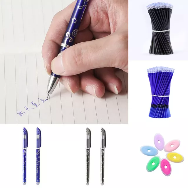 Erasable Pens Blue Color 0.5mm Refill Office Writing Ballpoint Stationery School