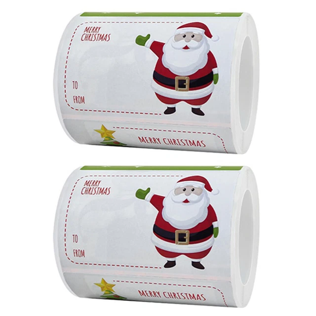 4 rollen von Kreative Weihnachten Tags Für Hause Party Bäckerei 3