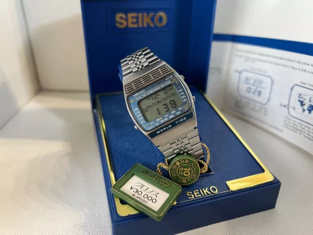 SEIKO A239-502A GENT'S Vintage Digital LCD Watch from 1979 World Time   EUR 199,16 - PicClick IT