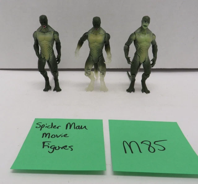 The Lizard Invisi Lizard x3 Spiderman 3 Movie ToyBiz MARVEL LEGENDS COMPLETE M85