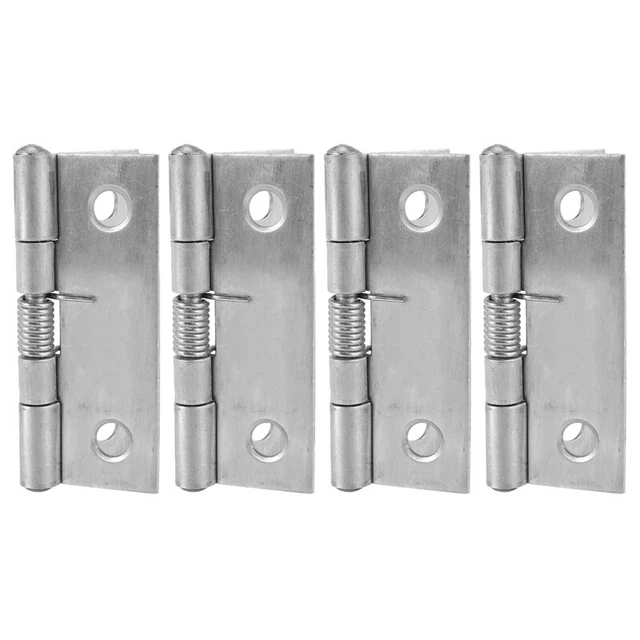 4X 2 Acero Inoxidable Autocierre Esquina Dibujo Bisagra de Tuero C2J9