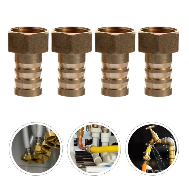 4 Pcs Tracheal Connector Brass Garden Hose Swivel Fitting Quick Female Adapter