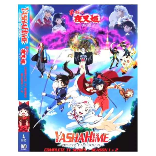 DVD Anime Inuyasha TV Series Season 1+2 +4 Movie + Hanyo No Yashahime  Season 1+2